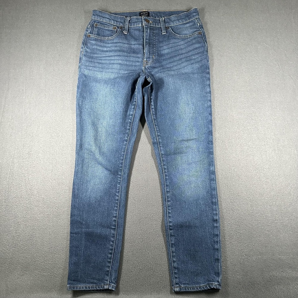 J Crew Jeans Womens 27 Blue 9in 10in High-Rise Skinny Lot of 2 Stretch Raw Hem - Picture 2 of 16